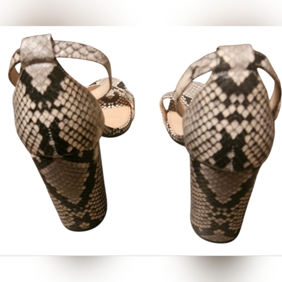 Steve Madden Carrson Snake Print Block Heel Sandals Women 10M - Picture 4 of 6